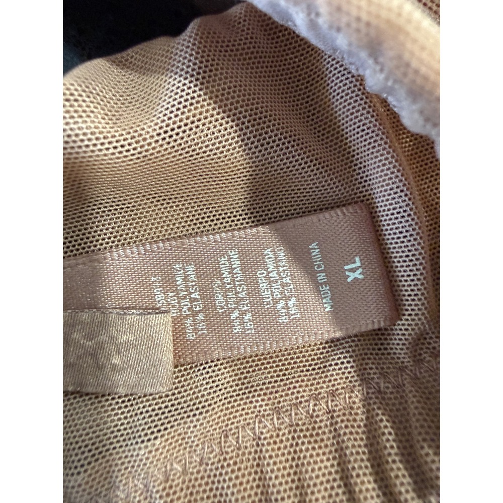 Skims Summer Mesh Bralette Tan Nude Sheer Scoop Neck Adjustable Straps XL - Picture 6 of 6